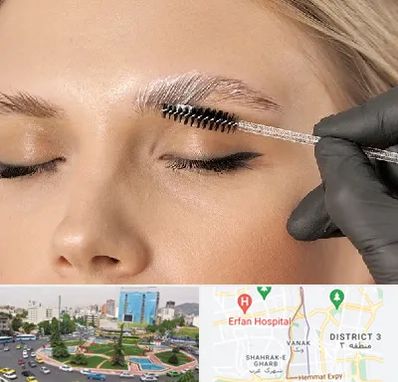 آموزش لیفت و لمینت مژه و ابرو در ونک 