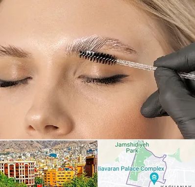 آموزش لیفت و لمینت مژه و ابرو در نیاوران 