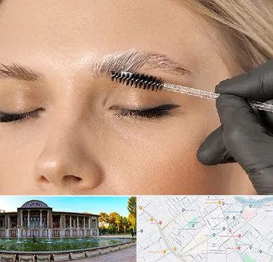 آموزش لیفت و لمینت مژه و ابرو در عفیف آباد شیراز