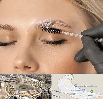 آموزش لیفت و لمینت مژه و ابرو در پرند