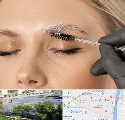 آموزش لیفت و لمینت مژه و ابرو در گلستان اهواز