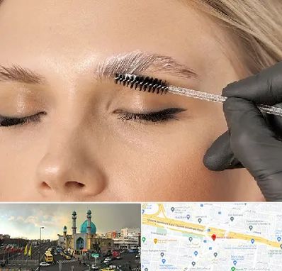 آموزش لیفت و لمینت مژه و ابرو در رسالت