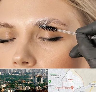 آموزش لیفت و لمینت مژه و ابرو در عظیمیه کرج 