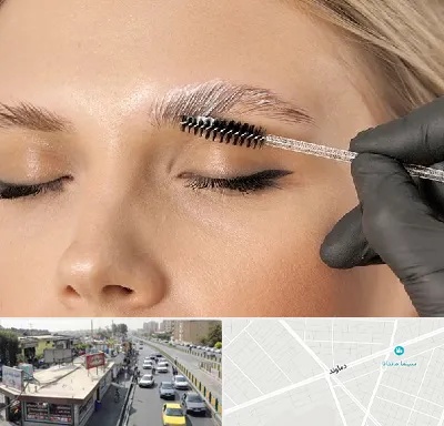 آموزش لیفت و لمینت مژه و ابرو در خیابان دماوند