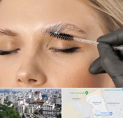 آموزش لیفت و لمینت مژه و ابرو در ولنجک 