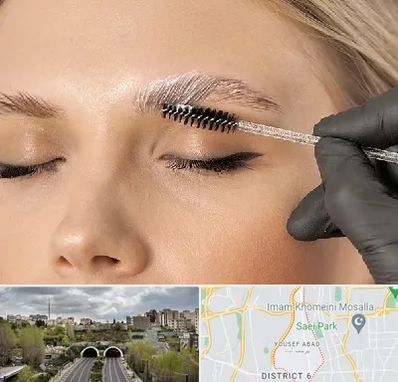 آموزش لیفت و لمینت مژه و ابرو در یوسف آباد 