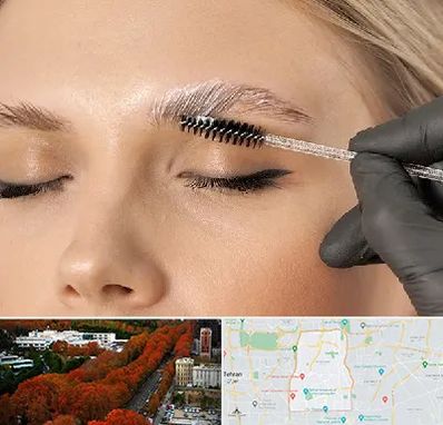 آموزش لیفت و لمینت مژه و ابرو در منطقه 6 تهران