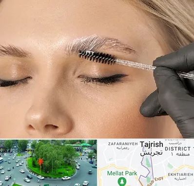 آموزش لیفت و لمینت مژه و ابرو در تجریش 