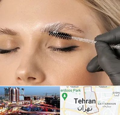 آموزش لیفت و لمینت مژه و ابرو در صادقیه 