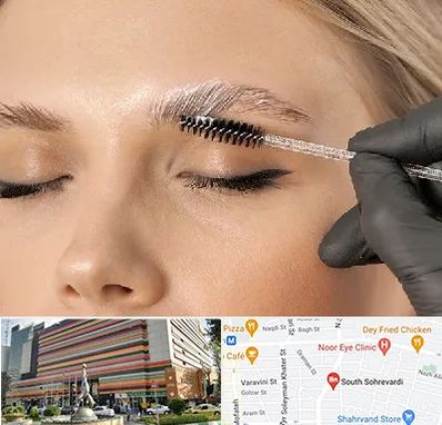 آموزش لیفت و لمینت مژه و ابرو در سهروردی 