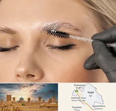 آموزش لیفت و لمینت مژه و ابرو در یزد