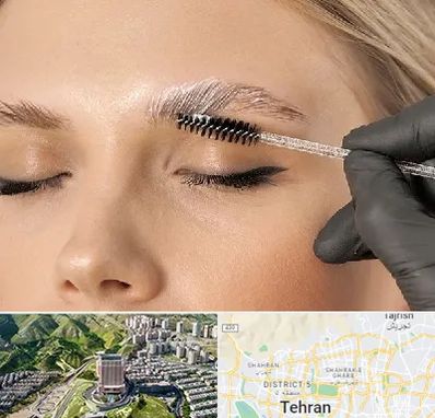 آموزش لیفت و لمینت مژه و ابرو در شمال تهران 