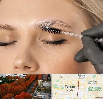 آموزش لیفت و لمینت مژه و ابرو در ولیعصر 