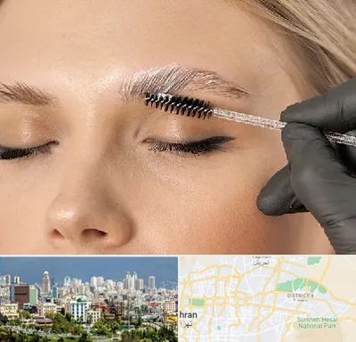 آموزش لیفت و لمینت مژه و ابرو در شرق تهران 