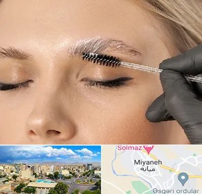 آموزش لیفت و لمینت مژه و ابرو در میانه