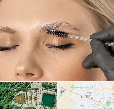 آموزش لیفت و لمینت مژه و ابرو در وکیل آباد مشهد