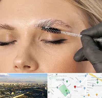 آموزش لیفت و لمینت مژه و ابرو در هنگام