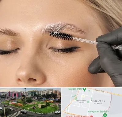 آموزش لیفت و لمینت مژه و ابرو در تهرانسر 