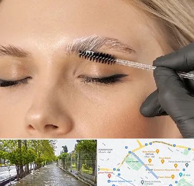 آموزش لیفت و لمینت مژه و ابرو در خیابان ارم شیراز