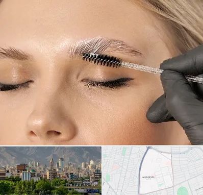 آموزش لیفت و لمینت مژه و ابرو در جمشیدیه