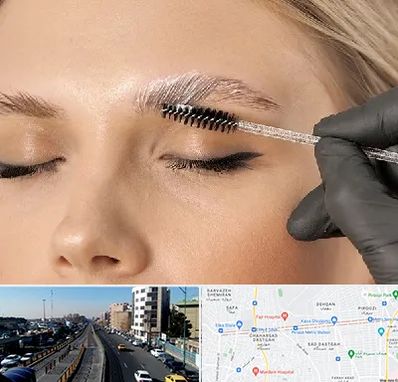 آموزش لیفت و لمینت مژه و ابرو در پیروزی 