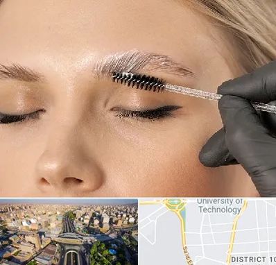 آموزش لیفت و لمینت مژه و ابرو در استاد معین 