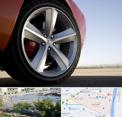 فروشگاه لاستیک خارجی در گلستان اهواز