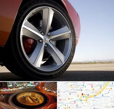 فروشگاه لاستیک خارجی در میدان ولیعصر