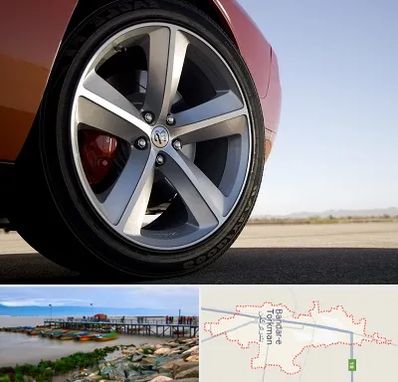 فروشگاه لاستیک خارجی در بندر ترکمن