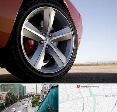 فروشگاه لاستیک خارجی در بلوار فرحزادی