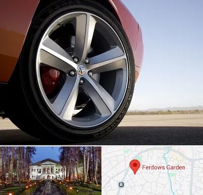 فروشگاه لاستیک خارجی در باغ فردوس