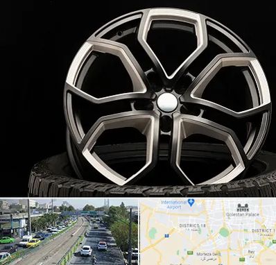 فروشگاه رینگ و لاستیک در جنوب تهران 