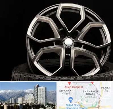 فروشگاه رینگ و لاستیک در شهرک غرب 