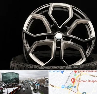 فروشگاه رینگ و لاستیک در اقدسیه 