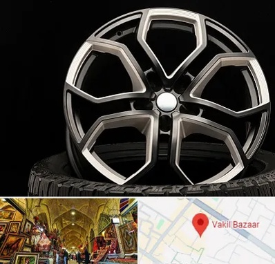 فروشگاه رینگ و لاستیک در بازار وکیل شیراز