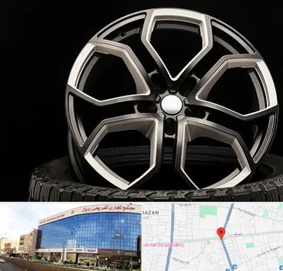 فروشگاه رینگ و لاستیک در نصف راه تبریز