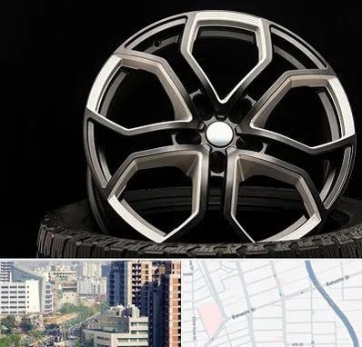 فروشگاه رینگ و لاستیک در خیابان بهشتی