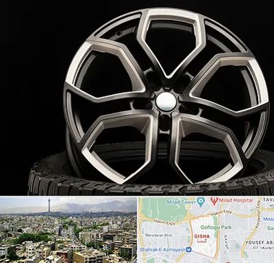 فروشگاه رینگ و لاستیک در گیشا 