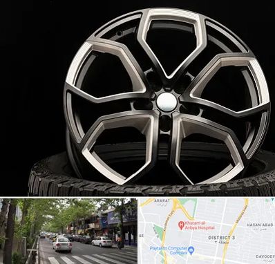 فروشگاه رینگ و لاستیک در ظفر 