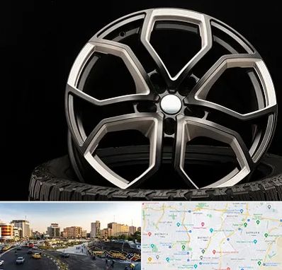 فروشگاه رینگ و لاستیک در منطقه 7 تهران