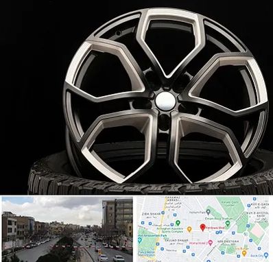 فروشگاه رینگ و لاستیک در بلوار فردوسی مشهد