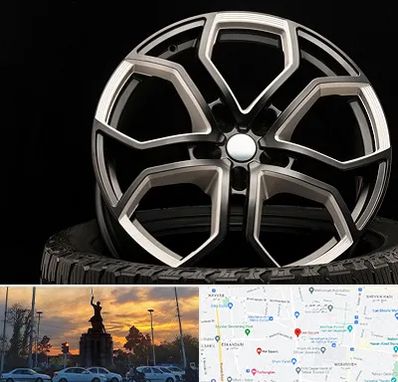 فروشگاه رینگ و لاستیک در میدان حر