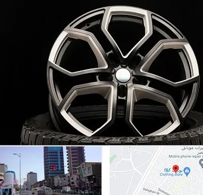 فروشگاه رینگ و لاستیک در چهارراه طالقانی کرج