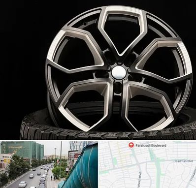 فروشگاه رینگ و لاستیک در بلوار فرحزادی