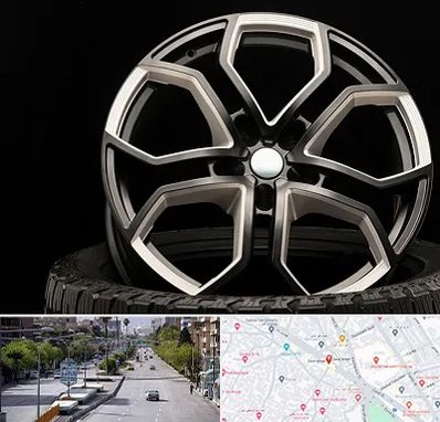 فروشگاه رینگ و لاستیک در خیابان زند شیراز