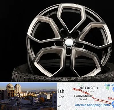 فروشگاه رینگ و لاستیک در فرمانیه 