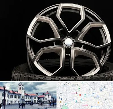 فروشگاه رینگ و لاستیک در میدان شهرداری رشت