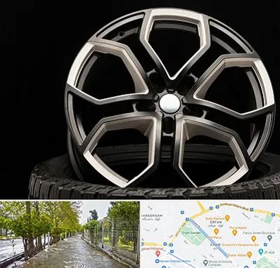 فروشگاه رینگ و لاستیک در خیابان ارم شیراز