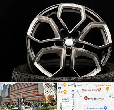 فروشگاه رینگ و لاستیک در سهروردی 