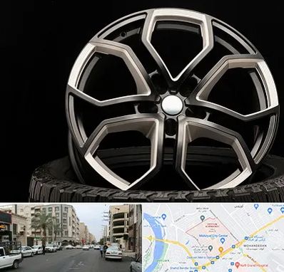 فروشگاه رینگ و لاستیک در زیتون کارمندی اهواز